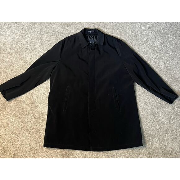 Vintage Ralph Lauren Rain Coat Jacket Mens Extra Large Black Preppy Gorpcore - Picture 2 of 14